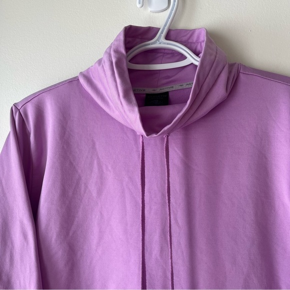 Athletic Works lilac purple cowl neck dri-more tech women’s sweatshirt large - Picture 2 of 10